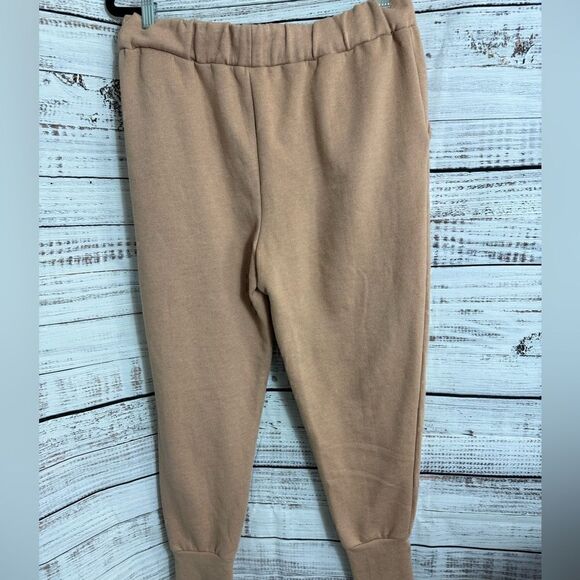 Brunette the label sweatpants Womens Sz M/L Blonde Peach jogger Track Pants - Picture 3 of 10